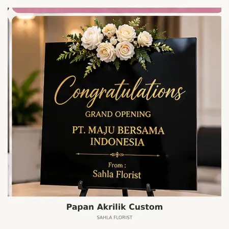 Papan Bunga Akrilik Bugul Kidul